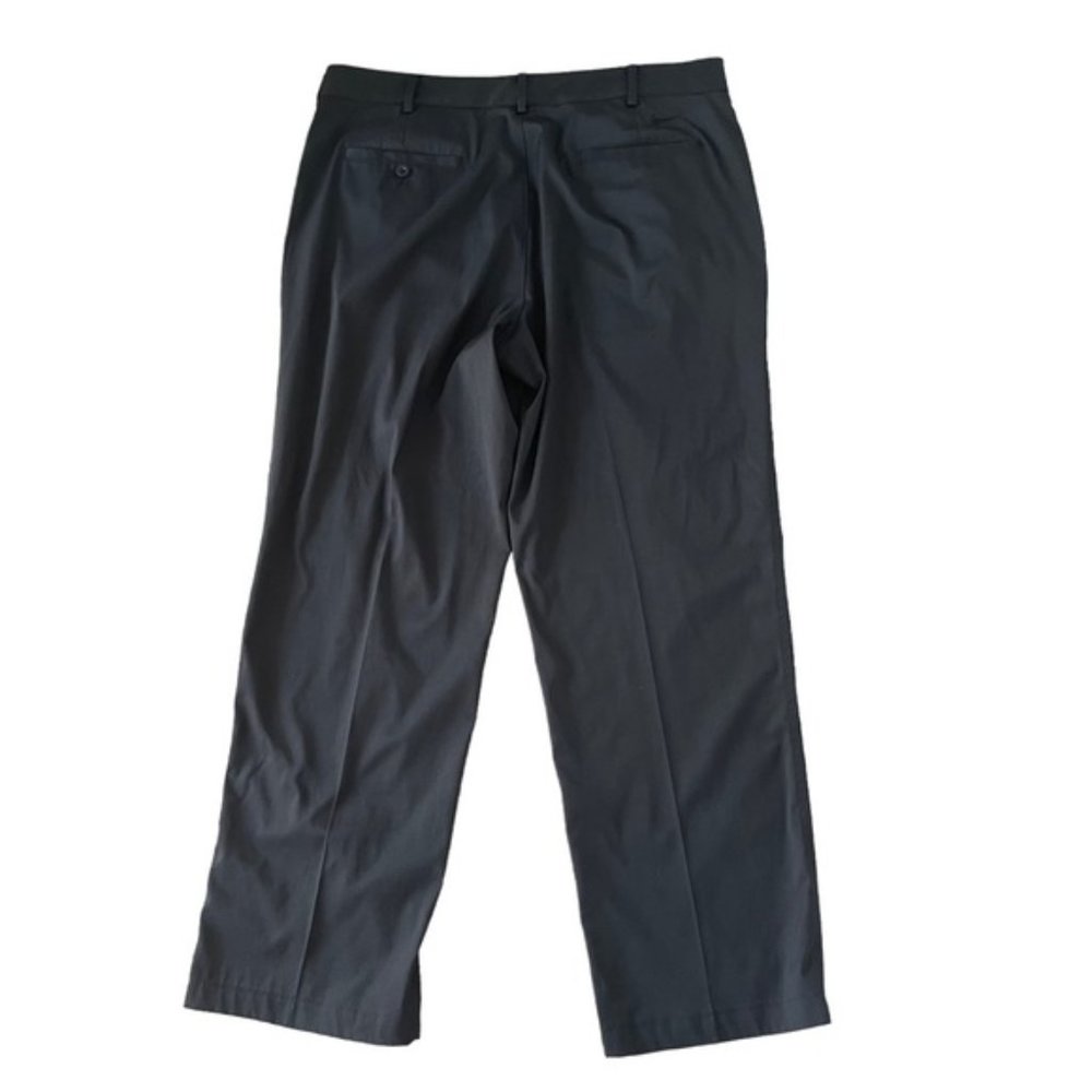 NIKE Golf Dri-Fit Men's Black Pants Flat Front Pockets Size 36x32 - Picture 2 of 7